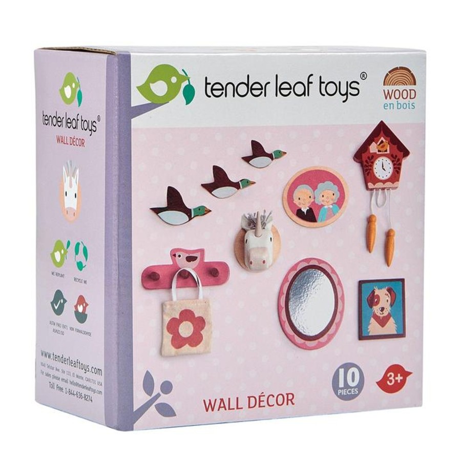 Toys Tender Leaf Toys Wooden Dolls House Furniture | Tender Leaf Toys Dolls House Wall Decor