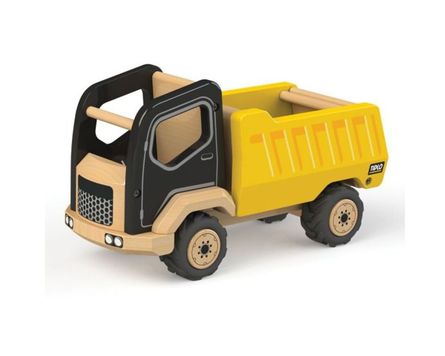 Toys Bigjigs Toys Garages & Cars | Bigjigs Wooden Tipper Truck