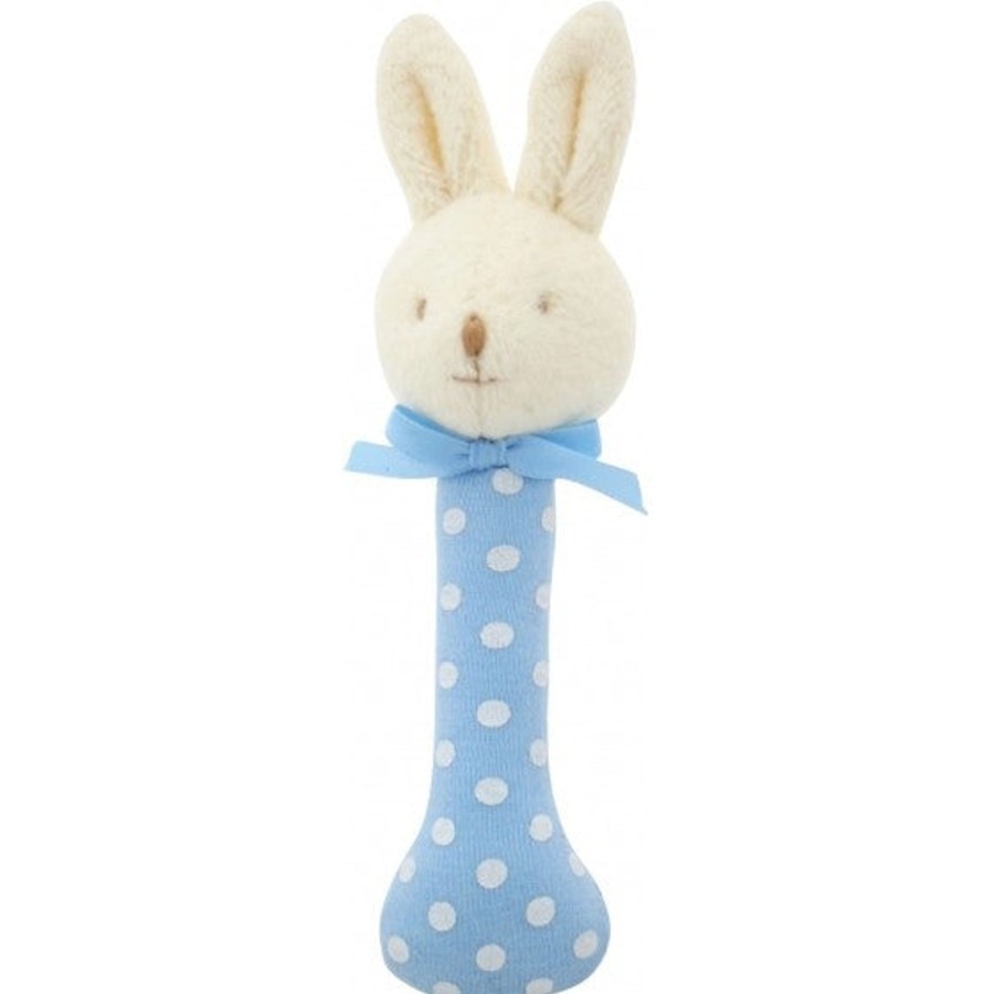 Toys Alimrose Designs Rattles & Musicals | Alimrose Blue Bunny Rattle Nursery Toy