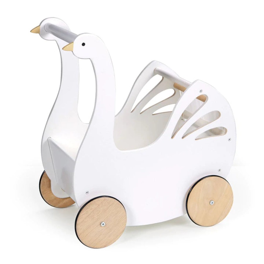 Toys Tender Leaf Toys Role Play | Tender Leaf Toys Sweet Swan Pram