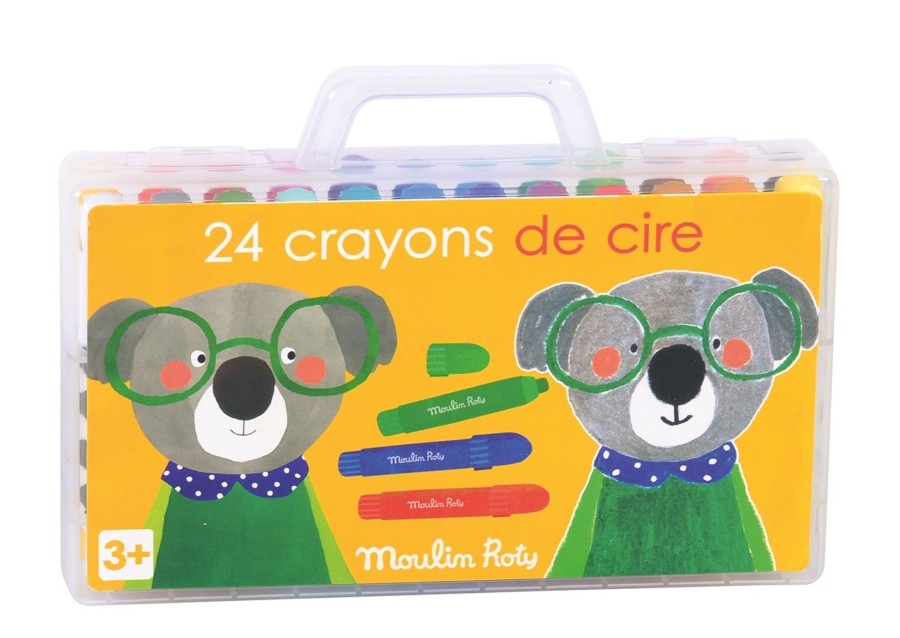 Arts & Craft Chevron Down Icon moulin roty | Moulin Roty Box Of 24 Wax Crayons