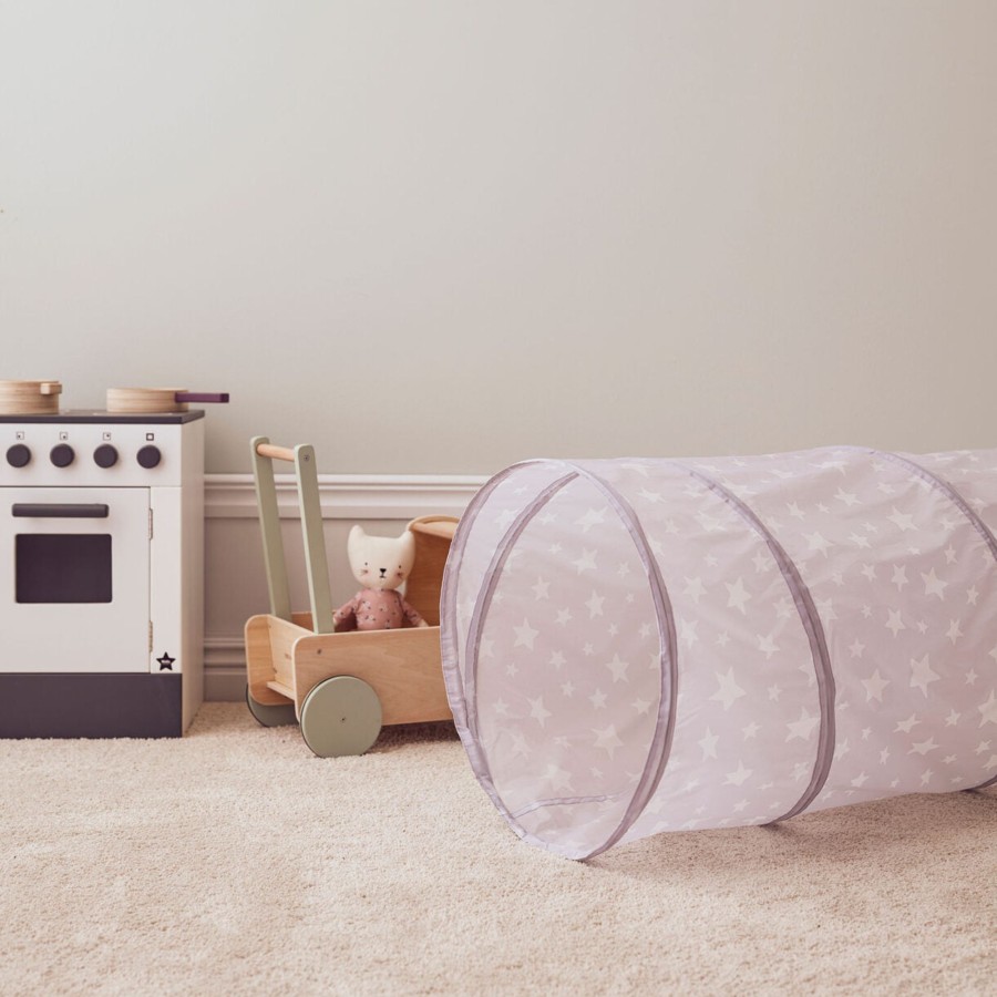 Interiors Chevron Down Icon Kids Concept | Kids Concept Play Tunnel Lilac Star