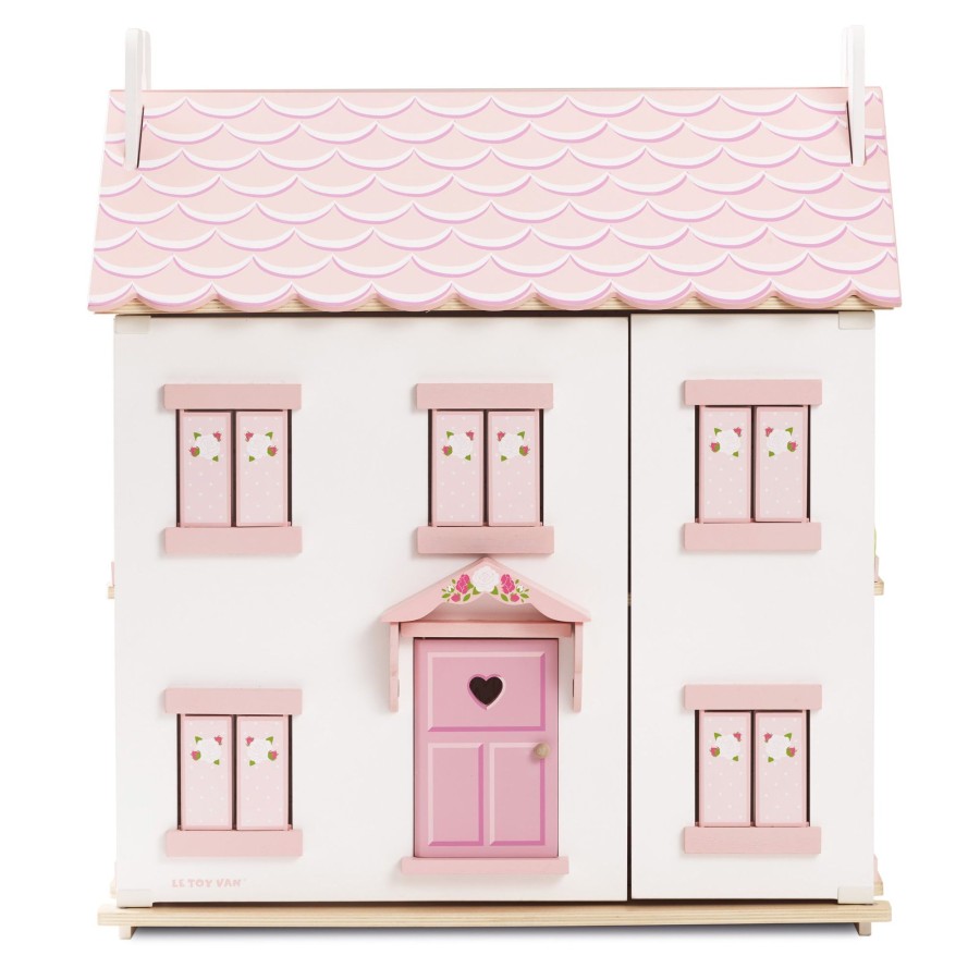 Toys Le Toy Van Wooden Dolls House Furniture | New Look Sophie'S Doll House + Furniture & Dolls Bundle