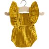 Toys Minikane Dolls | Minikane Romper Cotton Mustard