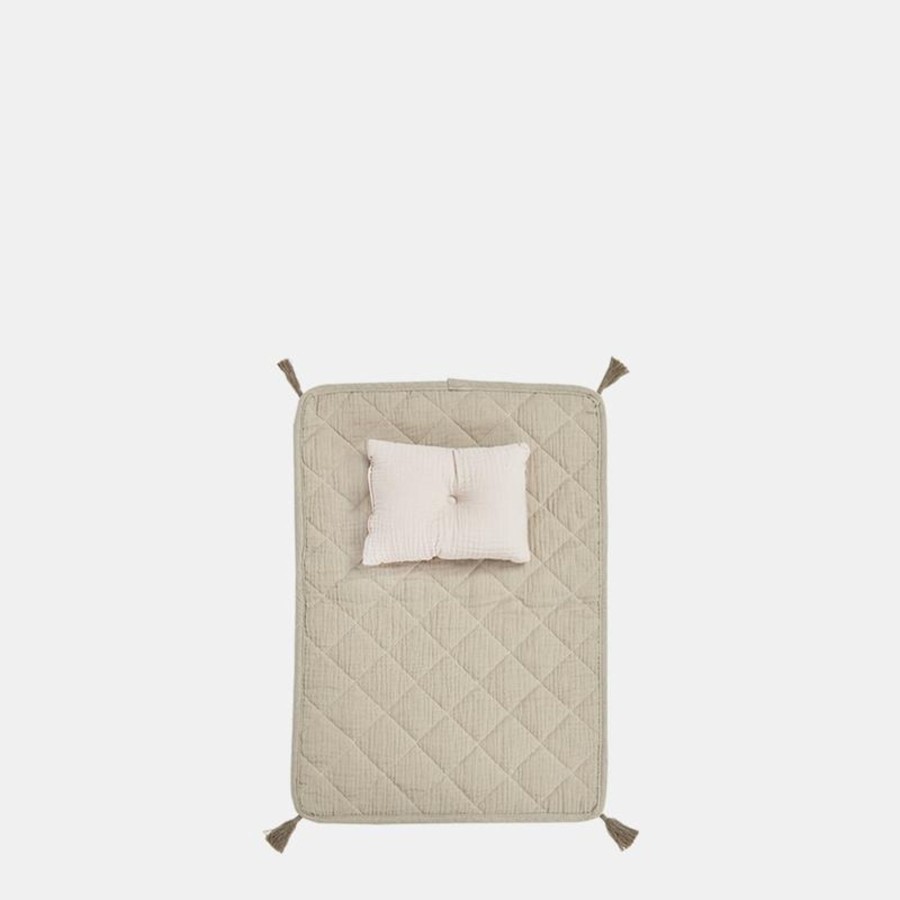 Toys Olli Ella Gifts Under £25 | Olli Ella Muslin Strolley Bedding Set Seafoam