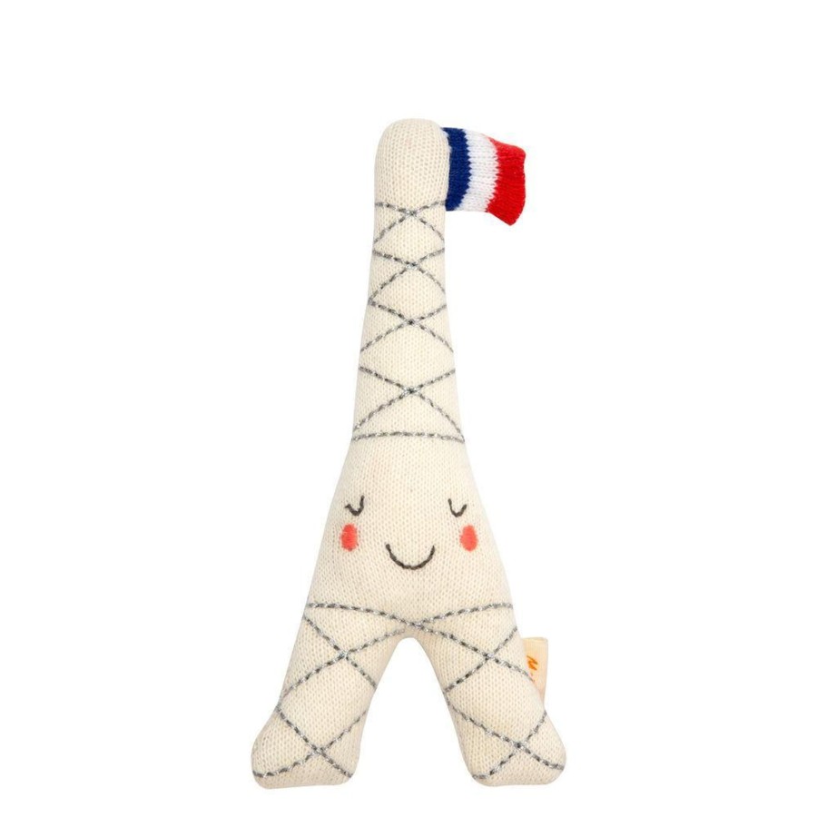 Interiors Chevron Down Icon Meri Meri | Meri Meri Eiffel Tower Baby Rattle