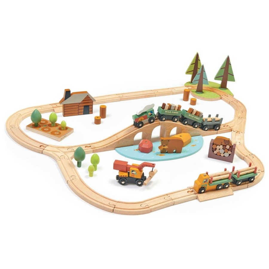 Toys Tender Leaf Toys Vehicles And Accessories | Tender Leaf Toys Wild Pines Train Set