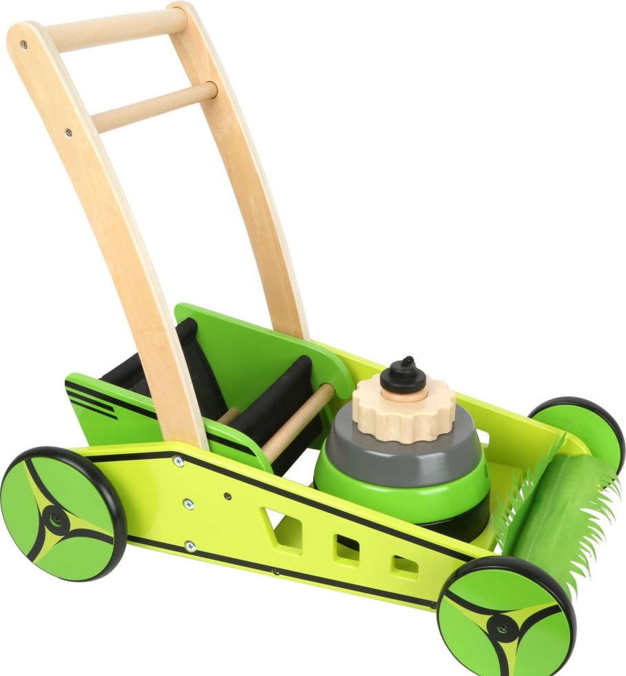 Toys Legler Walkers, Prams, Trikes, Ride On Cars | Wooden Lawn Mower Baby Walker