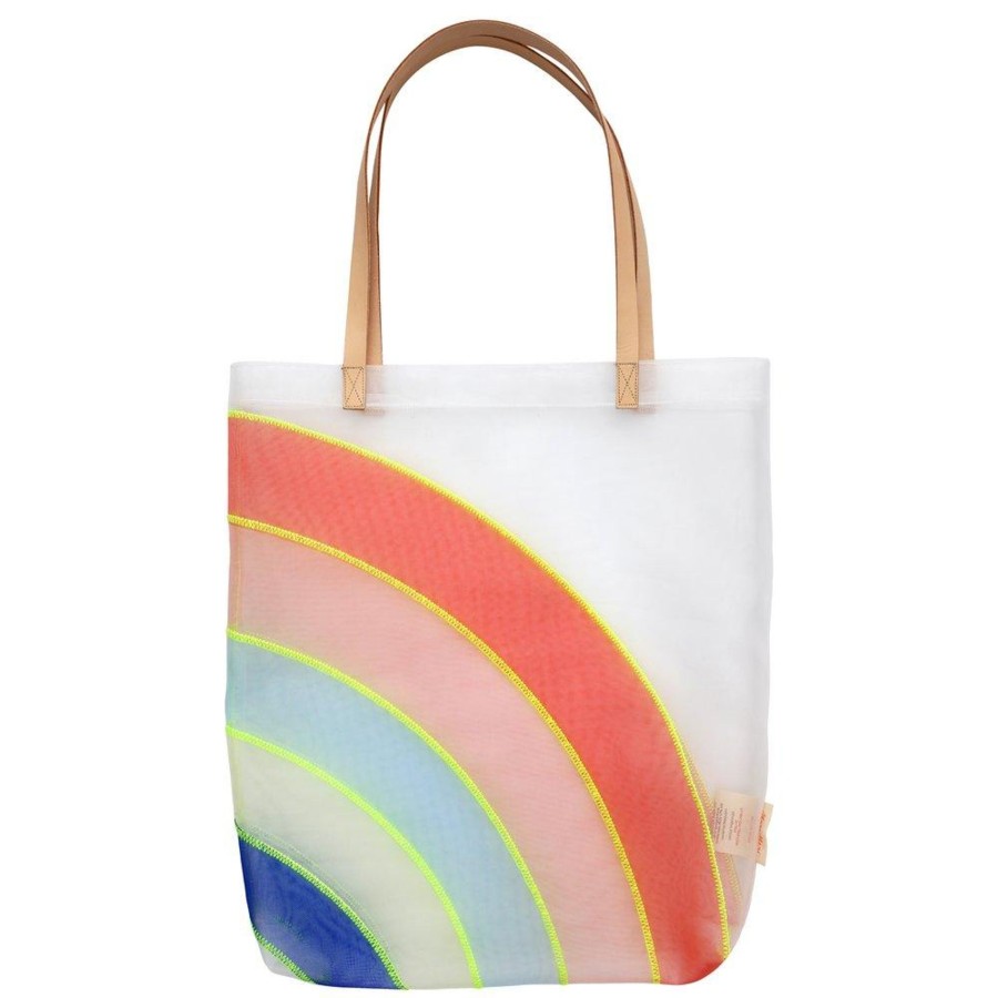 Accessories Chevron Down Icon Meri Meri | Meri Meri Rainbow Mesh Tote Bag