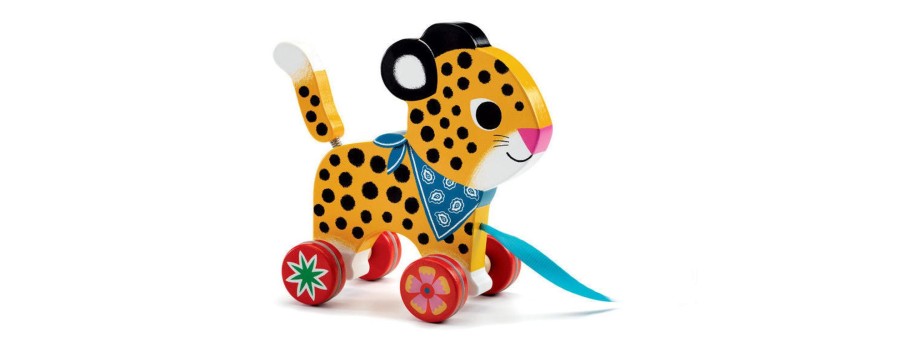 Toys Djeco Gifts Under £25 | Djeco Pull Along Leopard