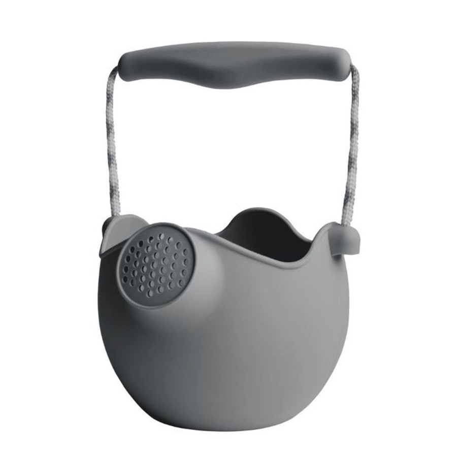 Toys Bigjigs Toys Gardening | Scrunch Watering Can Anthracite Grey