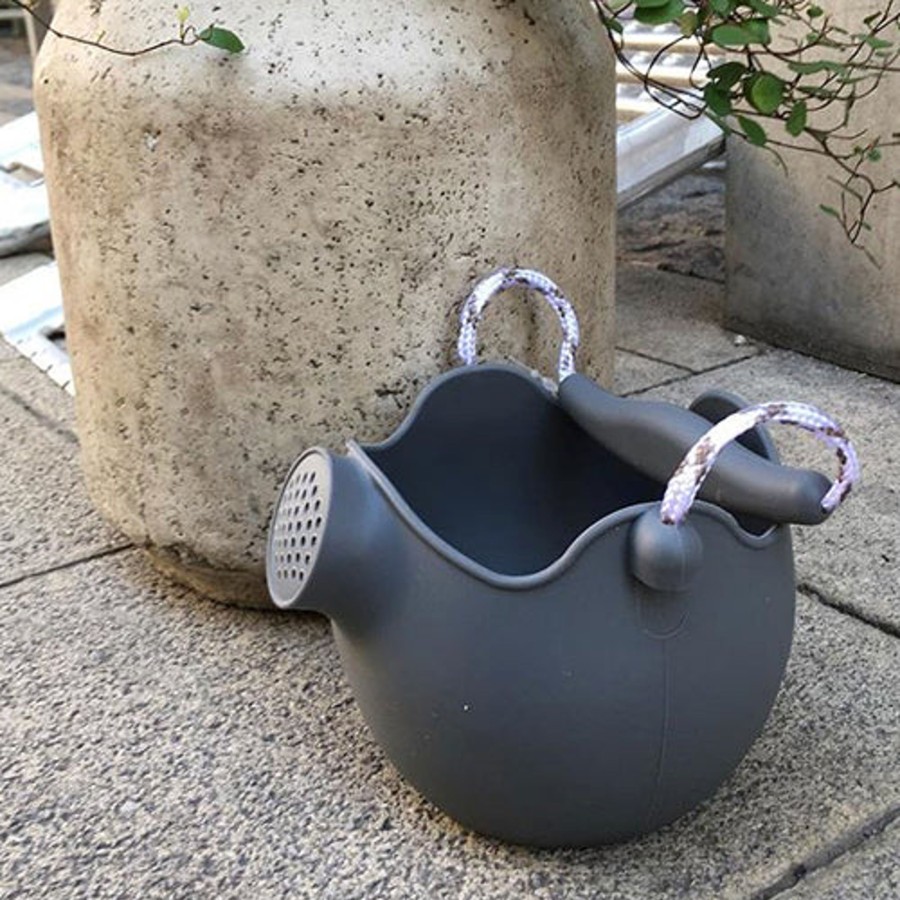 Toys Bigjigs Toys Gardening | Scrunch Watering Can Anthracite Grey