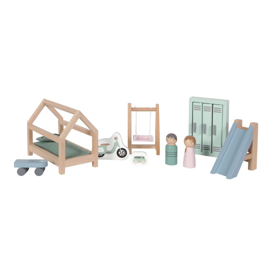 Toys Little Dutch Dolls House Dolls And Accessories | Little Dutch Dolls House Playset Children'S Room