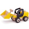 Toys Bigjigs Toys Fire Engines And Tractors | Bigjigs Wooden Front End Loader