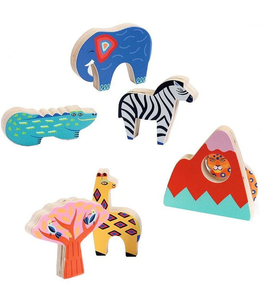 Toys Djeco Gifts Under £25 | Djeco Wooden Puzzle Savanna