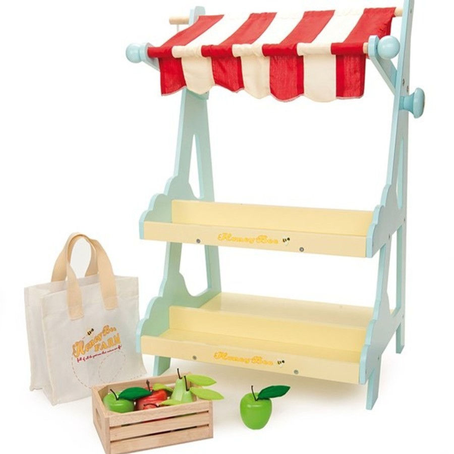 Toys Le Toy Van Wooden Toy Kitchens | Le Toy Van Honeybee Market Stall Play Toy