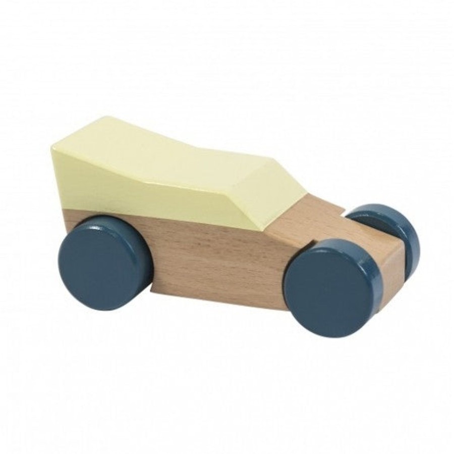 Toys Sebra Gifts Under £25 | Sebra Interior Yellow Wooden Racing Car