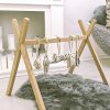 Toys Childhome Baby Gyms | Wooden Baby Gym Natural