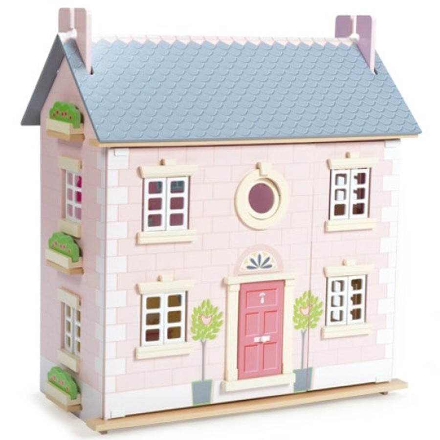 Toys Le Toy Van Wooden Dolls House Furniture | Le Toy Van Bay Tree House + Furniture & Dolls Bundle