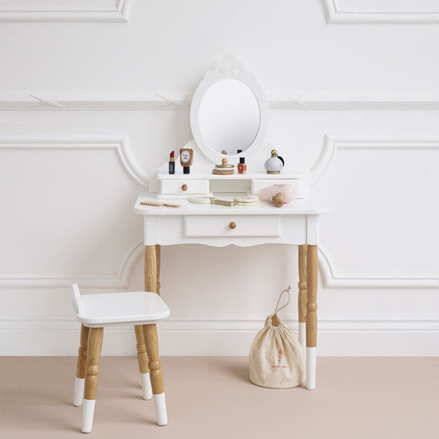 Interiors Chevron Down Icon Le Toy Van | Le Toy Van Vanity Table And Wood Stool