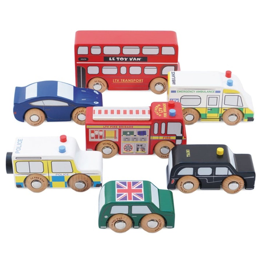 Toys Le Toy Van Fire Engines And Tractors | Le Toy Van London Vehicles Car Set