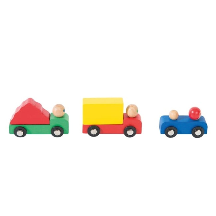 Toys Moulin Roty Vehicles And Accessories | Moulin Roty Wooden Cars Set