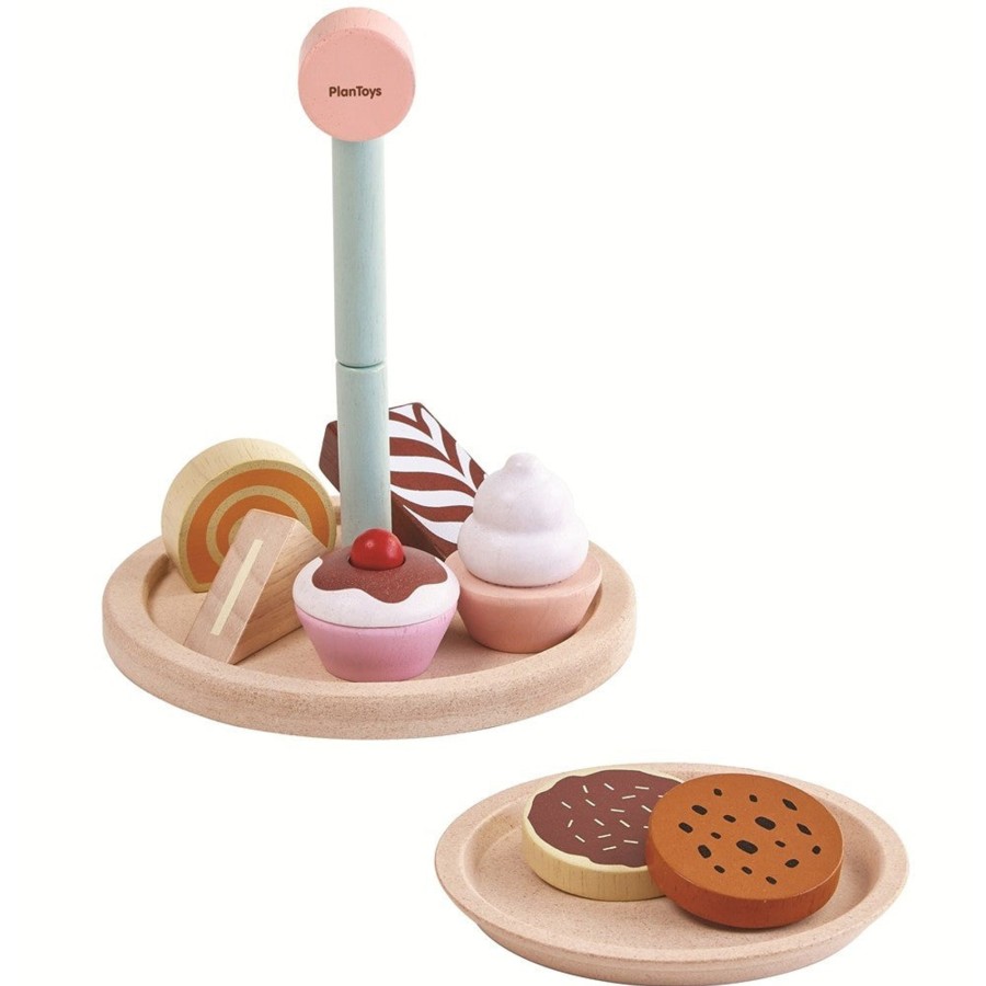 Toys Plan Toys / Plan City Gifts Under £25 | Plan Toys Wooden Cake Stand Set