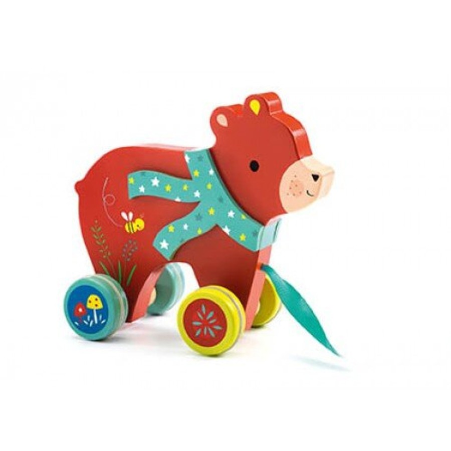 Toys Djeco Pull Along Toys | Djeco Pull Along Bear