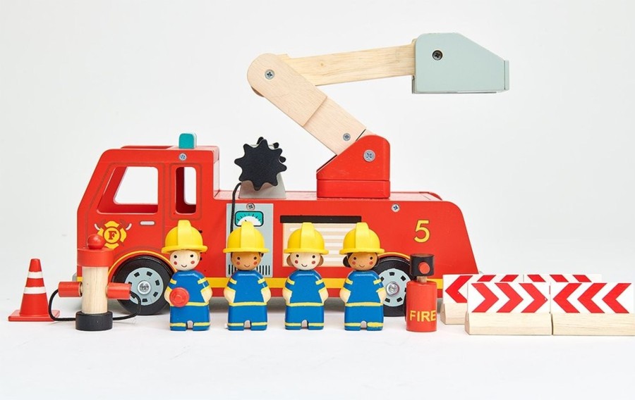 Toys Tender Leaf Toys Role Play | Tender Leaf Toys Wooden Fire Engine