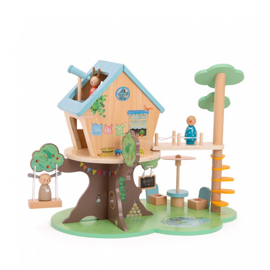 Toys Moulin Roty Role Play | Moulin Roty Tree House And Furniture