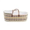 Interiors Chevron Down Icon Childhome | Childhome Woven Wicker Moses Basket Coloured