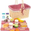 Toys Legler Role Play | Legler Breakfast Picnic Basket