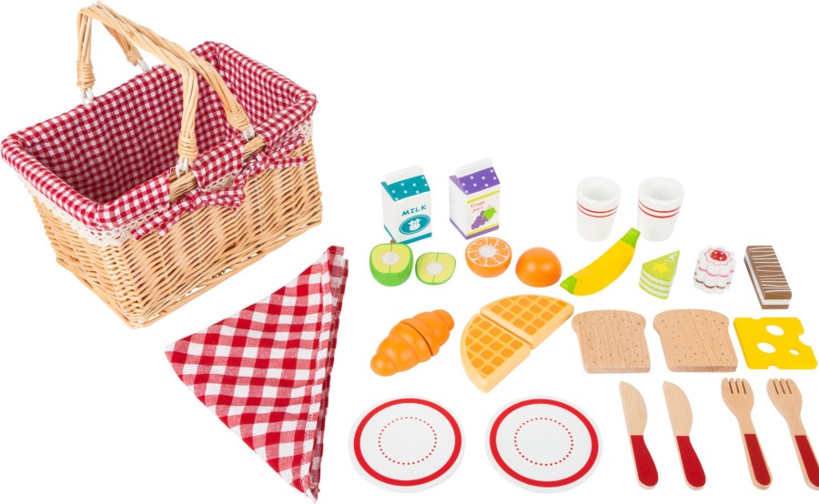 Toys Legler Role Play | Legler Breakfast Picnic Basket