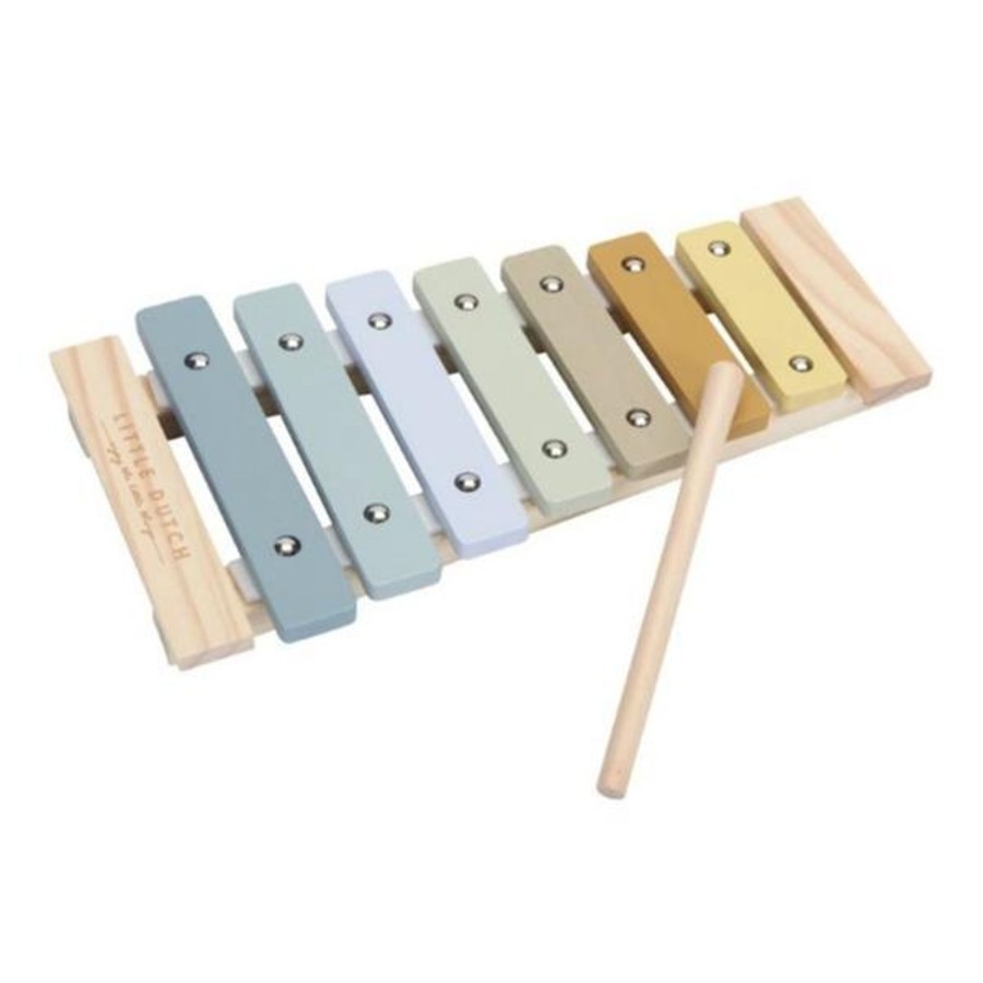 Toys Little Dutch Musical Toys | Little Dutch Wooden Xylophone Blue