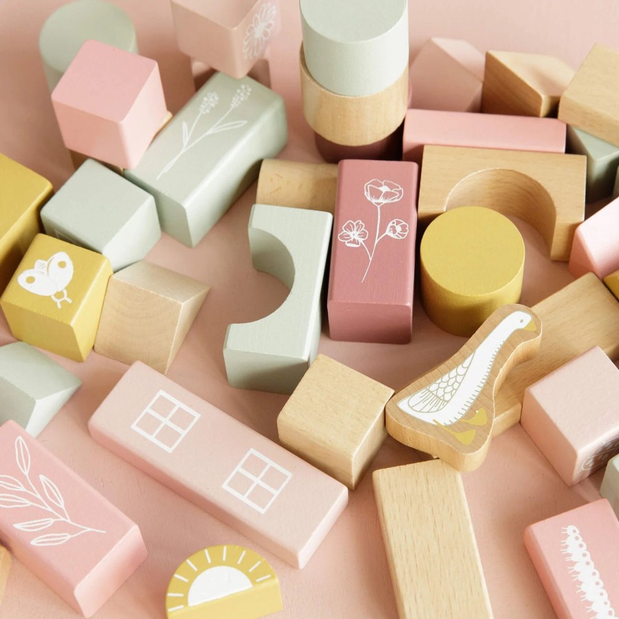 Toys Little Dutch Blocks And Stacking | Little Dutch Building Blocks Pink