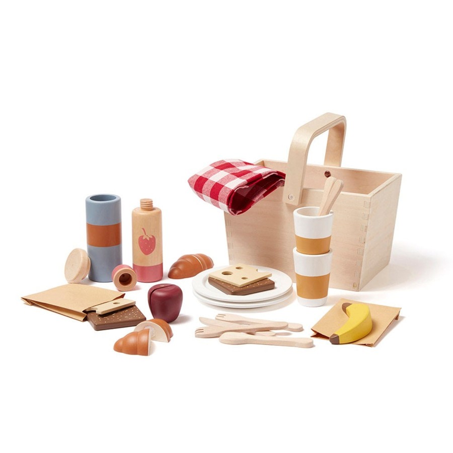 Toys Kids Concept Wooden Play Food | Kids Concept Picnic Set