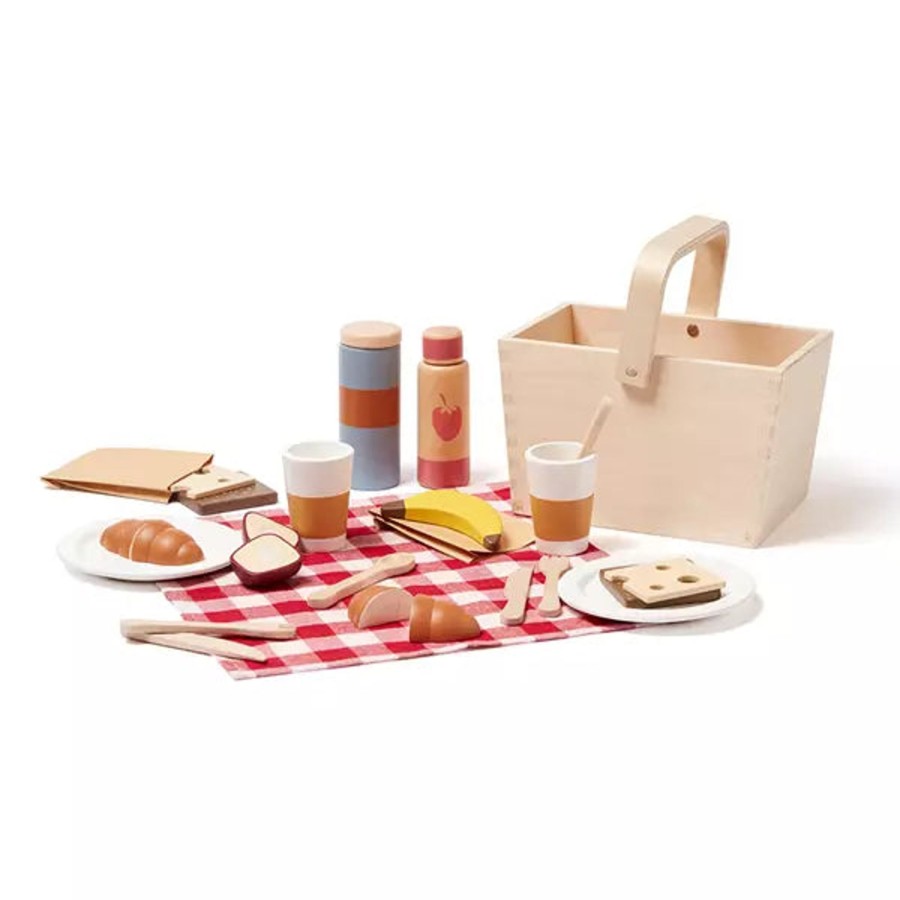 Toys Kids Concept Wooden Play Food | Kids Concept Picnic Set