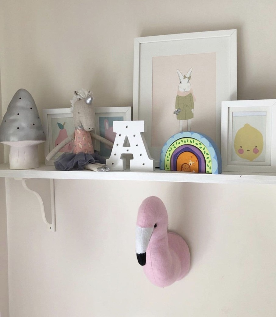 Interiors Chevron Down Icon CHILDHOME | Felt Flamingo Animal Head