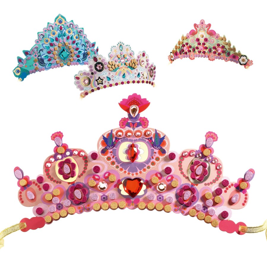 Toys Djeco Castle And Princess Toys | Djeco Do It Yourself Mosiac Tiaras