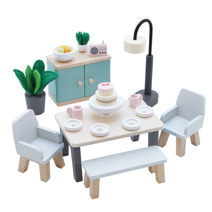 Toys Le Toy Van Wooden Dolls House Furniture | Le Toy Van Daisylane Dining Room