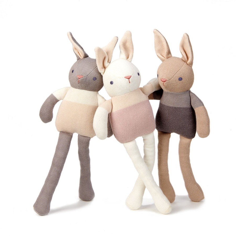 Toys Tender Leaf Toys Gifts Under £25 | Threadbear Designs Baby Threads Grey Bunny Doll