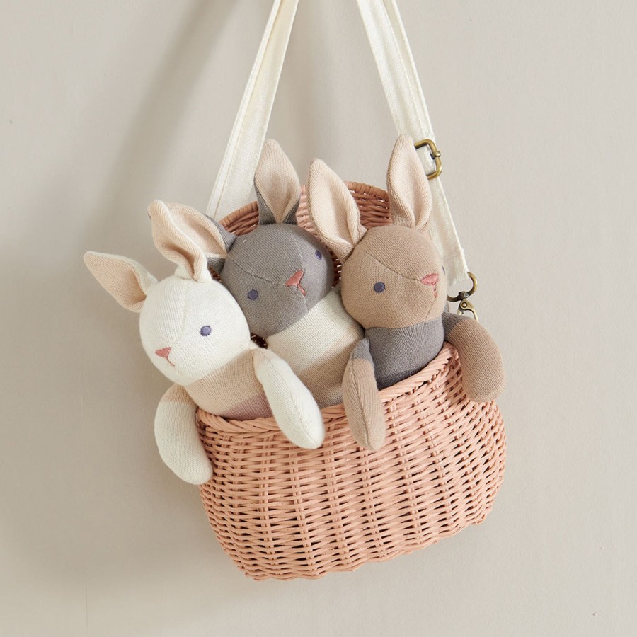 Toys Tender Leaf Toys Gifts Under £25 | Threadbear Designs Baby Threads Grey Bunny Doll