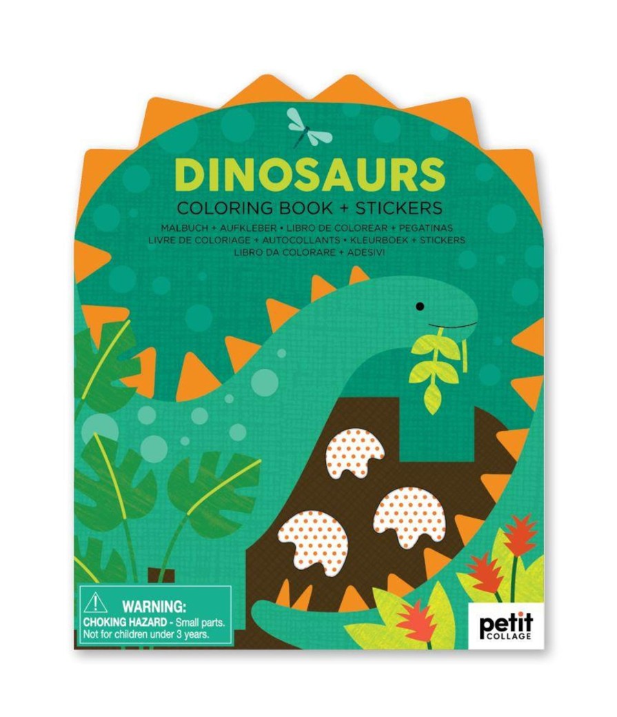 Toys Petit Collage Gifts Under £25 | Petit Collage Dinosaur Colouring Book