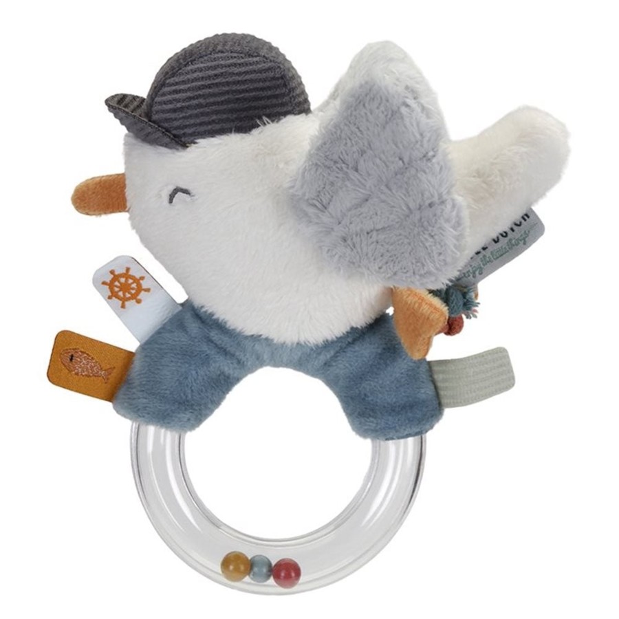 Toys Little Dutch Gifts Under £25 | Little Dutch Seagull Ring Rattle Sailors Bay