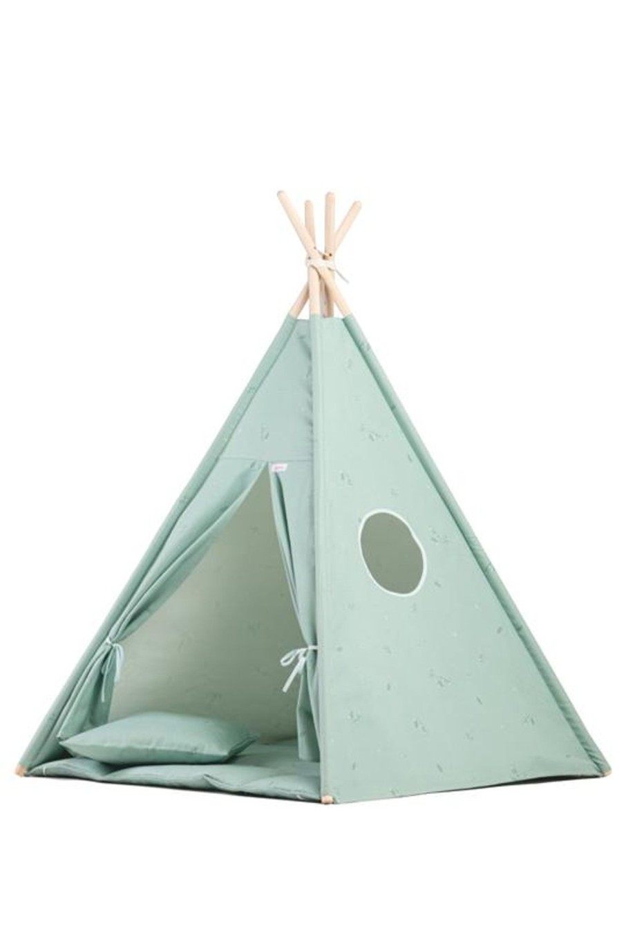 Toys Wigiwama Play Houses And Tents | Wigiwama Minty Green Teepee Set