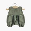 Toys Minikane Pre-School | Minikane Noa Linen Romper Olive Green