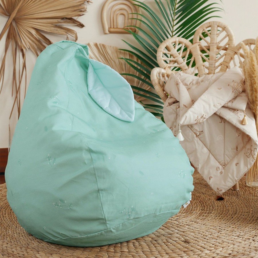 Interiors Chevron Down Icon Wigiwama | Wigiwama Pear Beanbag Minty Green