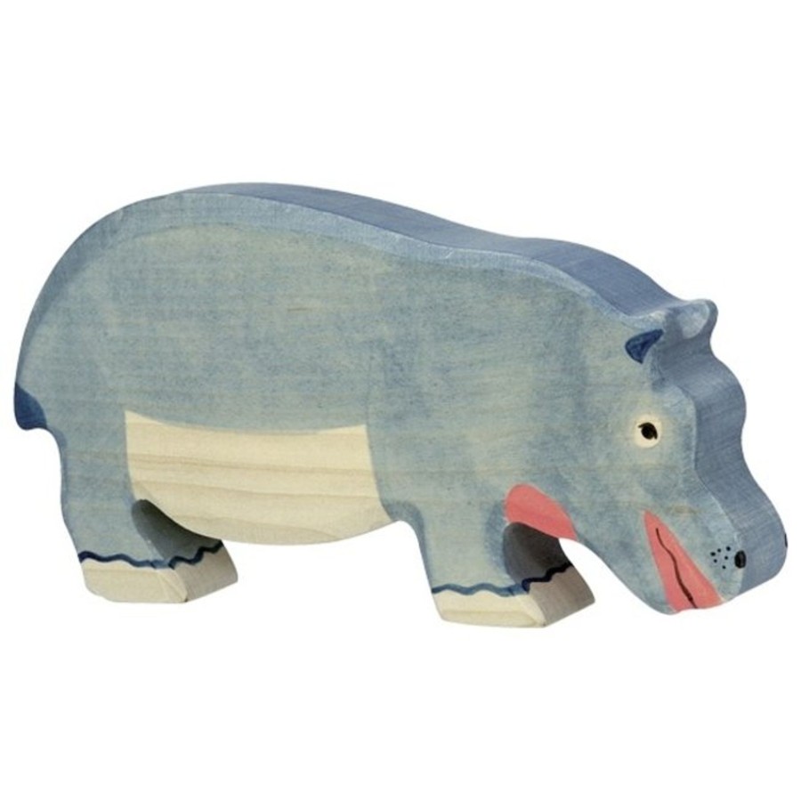 Toys Holztiger Farms, Animals & Accessories | Holztiger Hippopotamus Eating