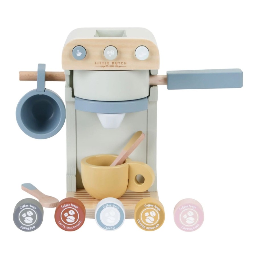 Toys Little Dutch Pots, Pans & Kitchen Equipment | Little Dutch Wooden Coffee Machine