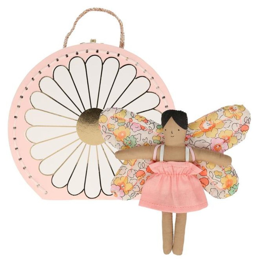 Toys Meri Meri Dolls | Meri Meri Butterfly Daisy Mini Suitcase Doll